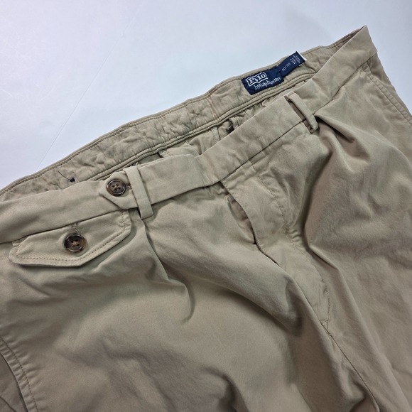 Mens Polo Ralph Lauren Beige Wynton Stretch Slim Tapered Fit W40xL30 Chino - Picture 3 of 7